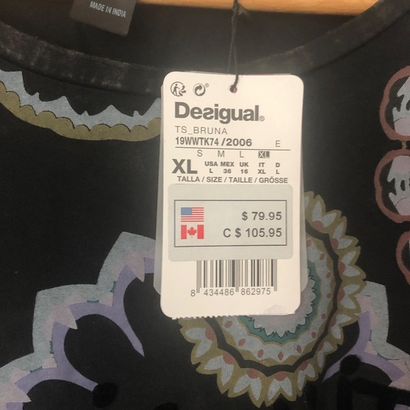 Desigual NWT Beautiful XL - Picture 2 of 3